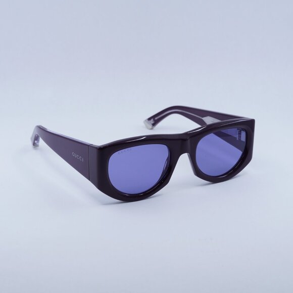 ?️ New Gucci GG1917S 010 Sunglasses - Solid Plum Frame, Solid Violet Lenses main image 9